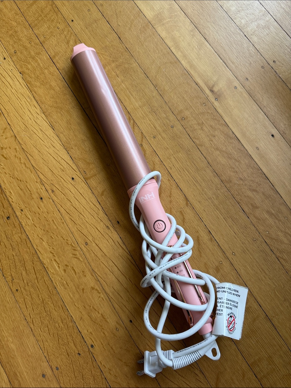 Insert Name Here Pink Oval Curling Wand